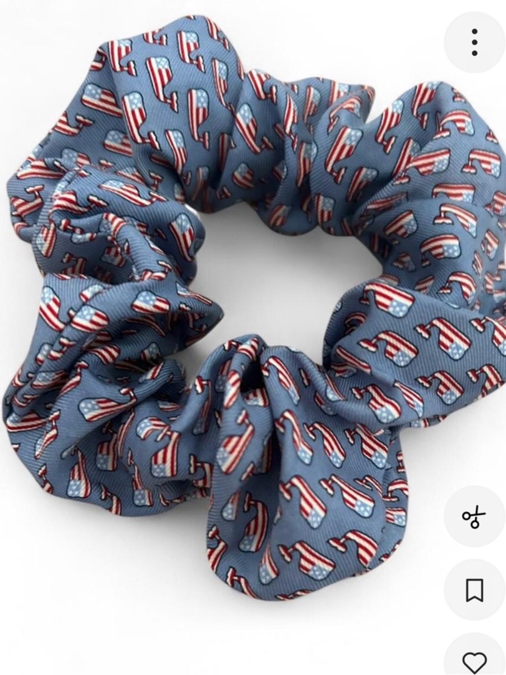 Vineyard Vines Patriotic Flag Print Scrunchie 🐳 🇺🇸